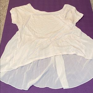Flowy white top